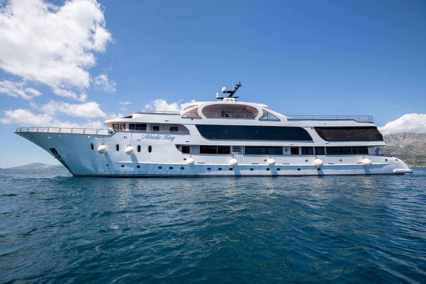 MS Adriatic King cruising along the Croatian coast